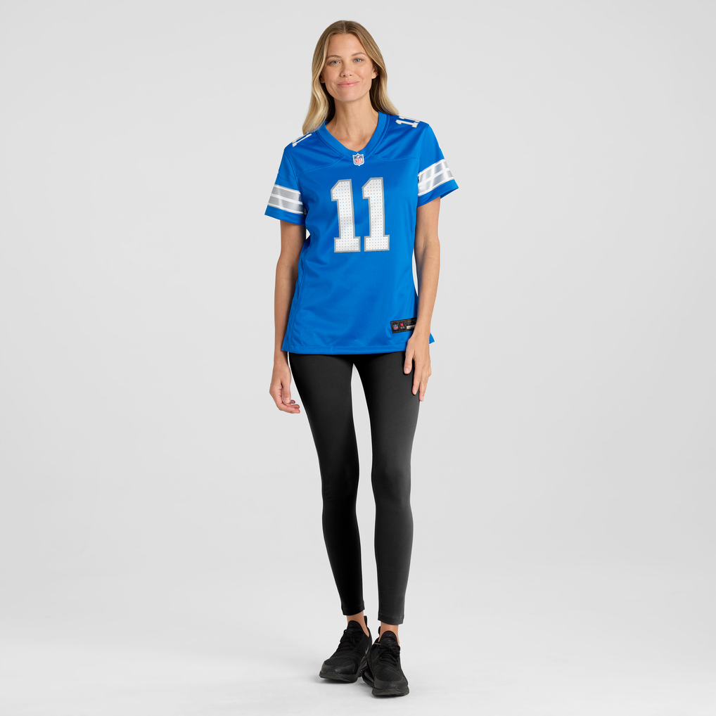 Women's Detroit Lions Damone Clark Nike  Blue Team Game Jersey - Image 5