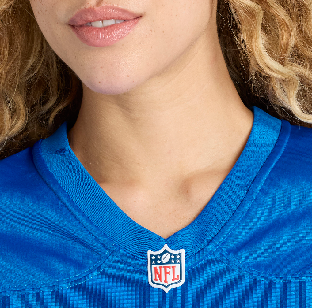 Women's Detroit Lions Damone Clark Nike  Blue Team Game Jersey - Image 9