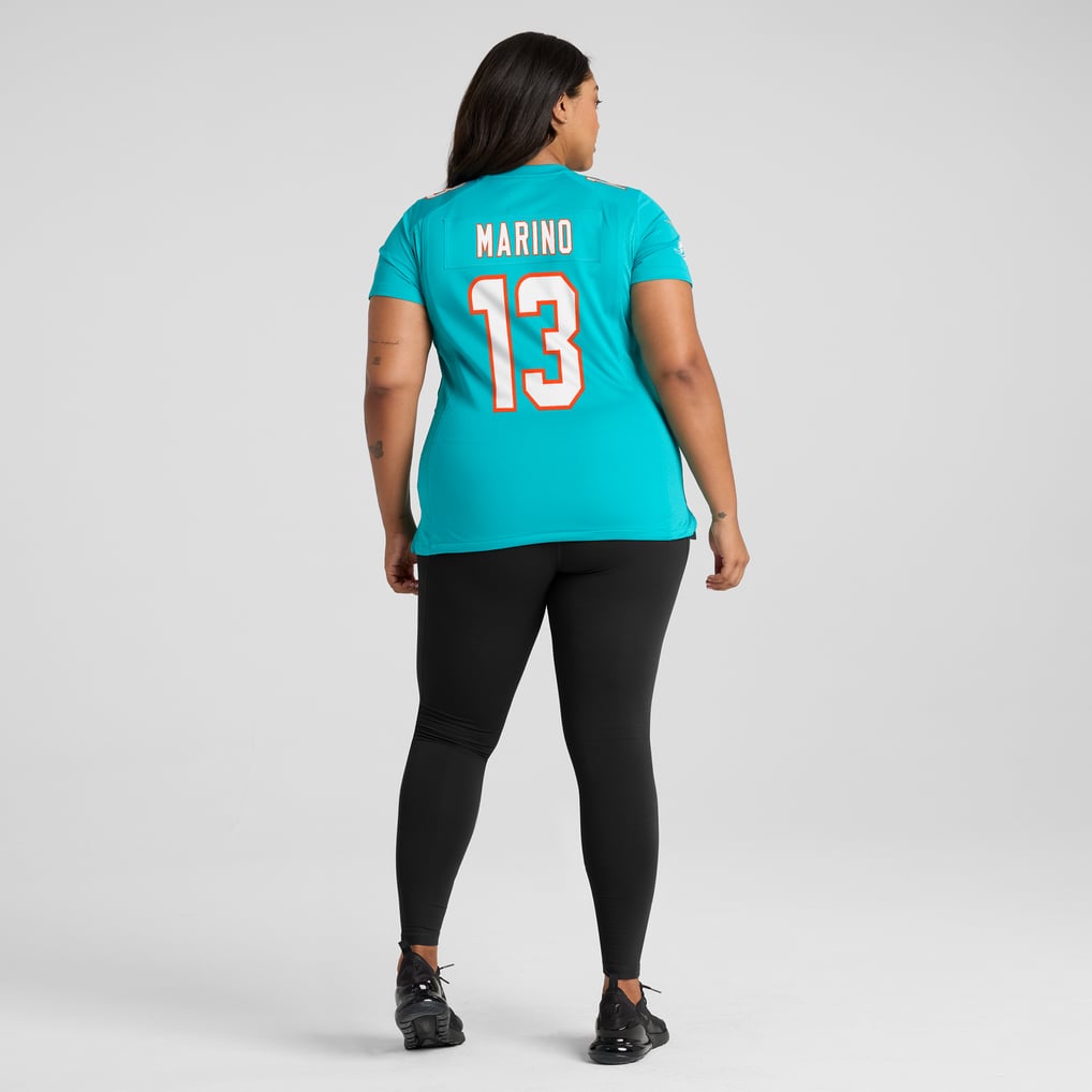 Women's Miami Dolphins Dan Marino Nike Aqua Game Retired Player Jersey - Image 8
