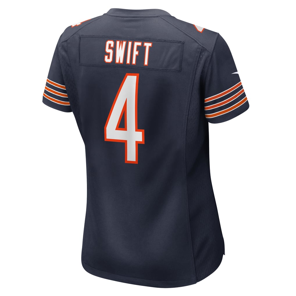 Women's Chicago Bears D'Andre Swift Nike Navy Game Jersey - Image 4