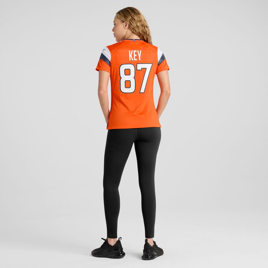 Women's Denver Broncos Dane Key Nike Orange Team Game Jersey - Image 4