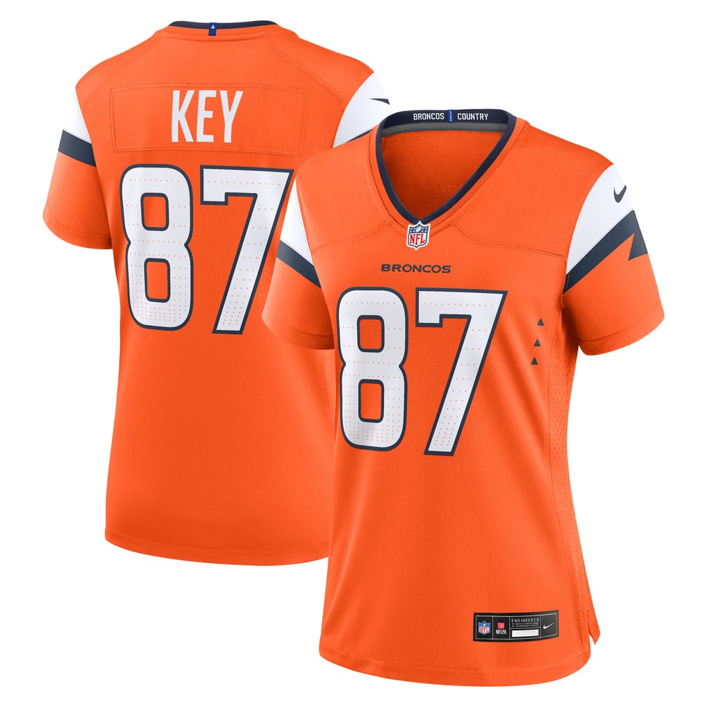 Women's Denver Broncos Dane Key Nike Orange Team Game Jersey - Image 1