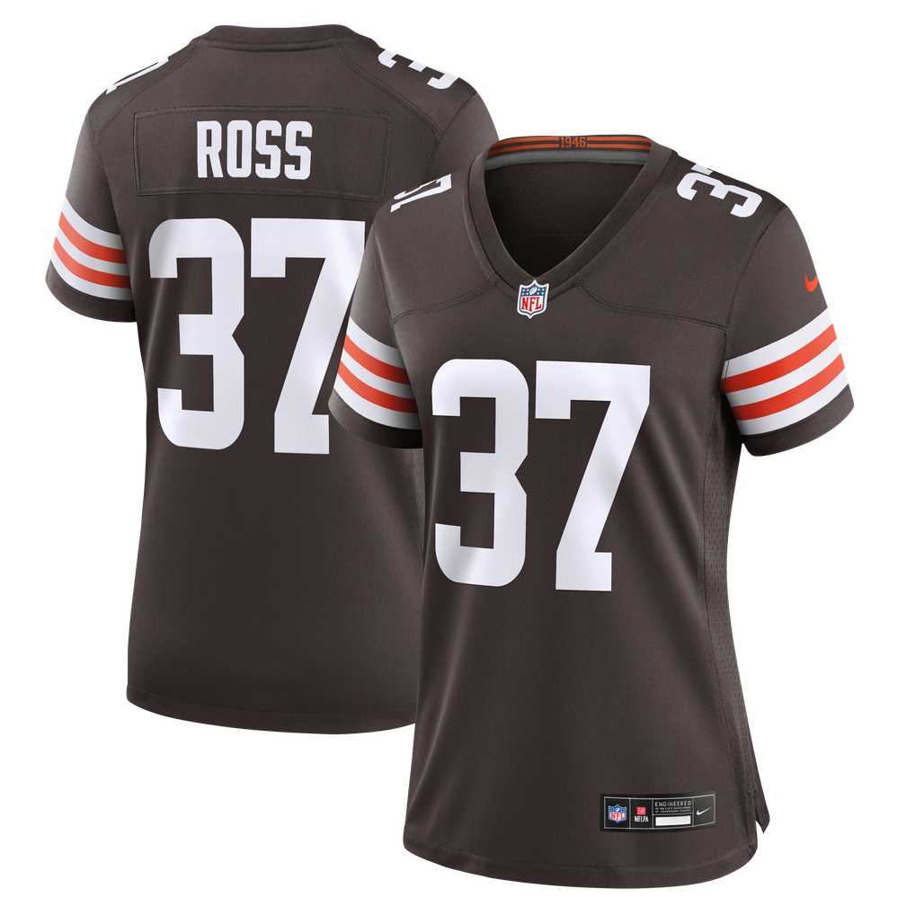 Women's Cleveland Browns D'Angelo Ross Nike Brown Team Game Jersey - Image 2