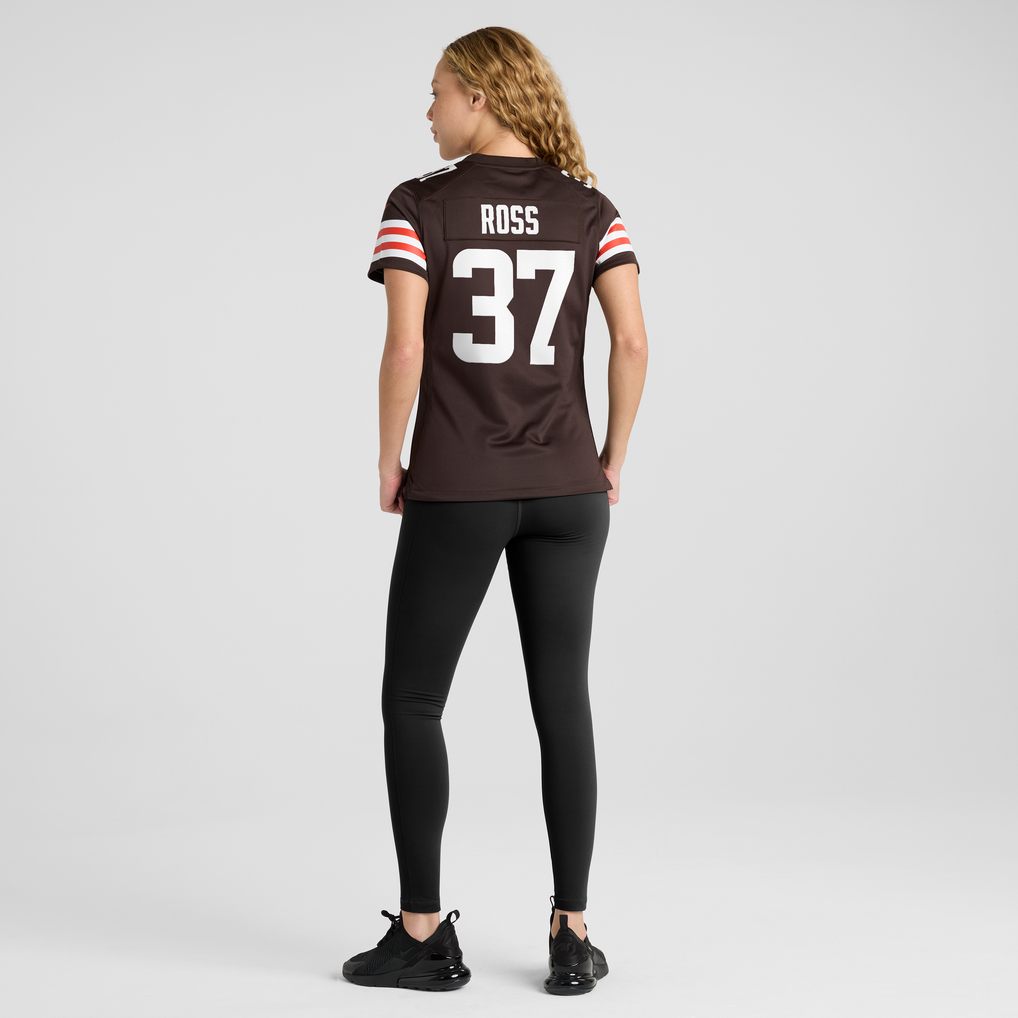 Women's Cleveland Browns D'Angelo Ross Nike Brown Team Game Jersey - Image 4