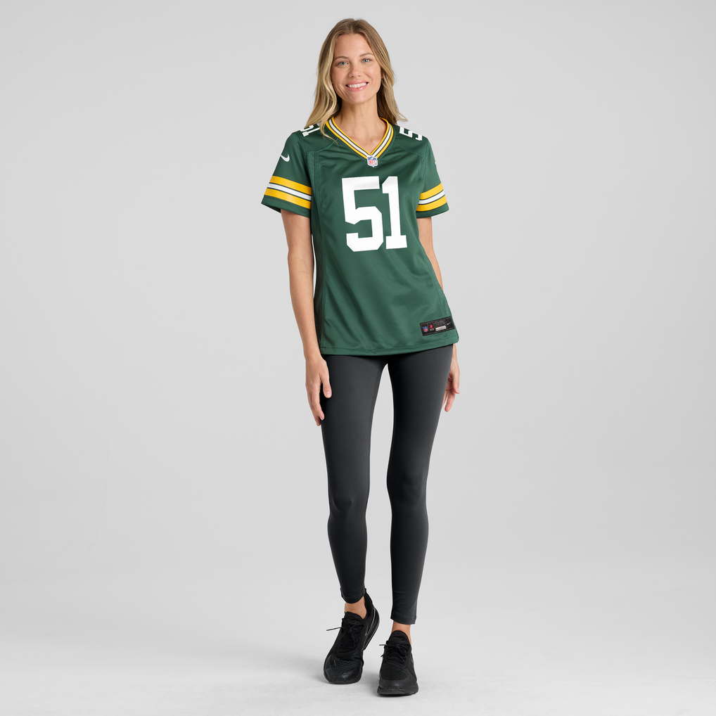 Women's Green Bay Packers Dani Dennis-Sutton Nike Green Team Game Jersey - Image 3