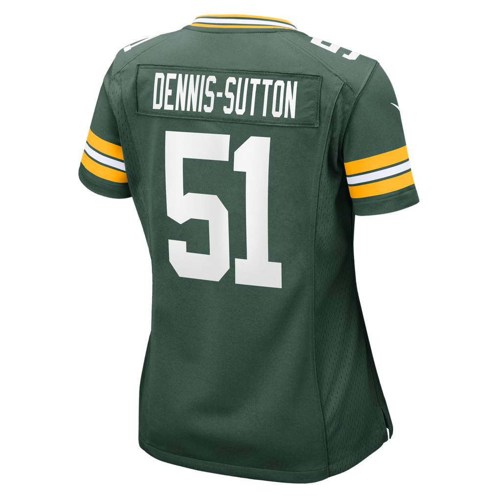Women's Green Bay Packers Dani Dennis-Sutton Nike Green Team Game Jersey - Image 6