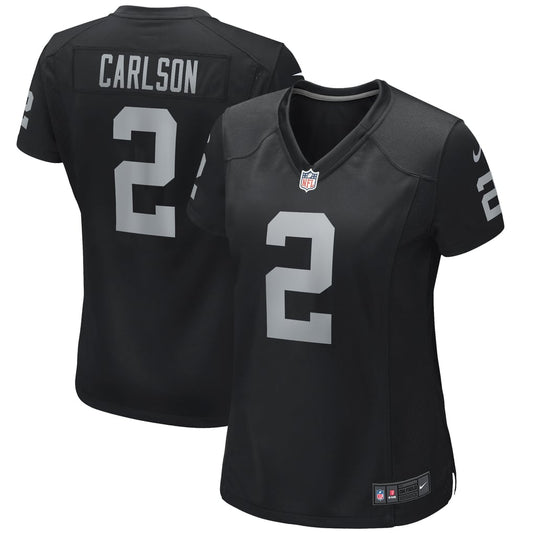 Women's Las Vegas Raiders Daniel Carlson Nike Black Player Game Jersey - Image 1