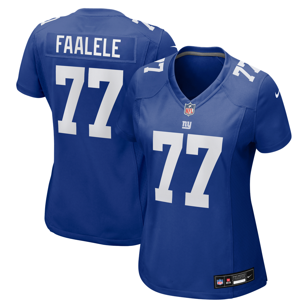Women's New York Giants Daniel Faalele Nike Royal Team Game Jersey - Image 2