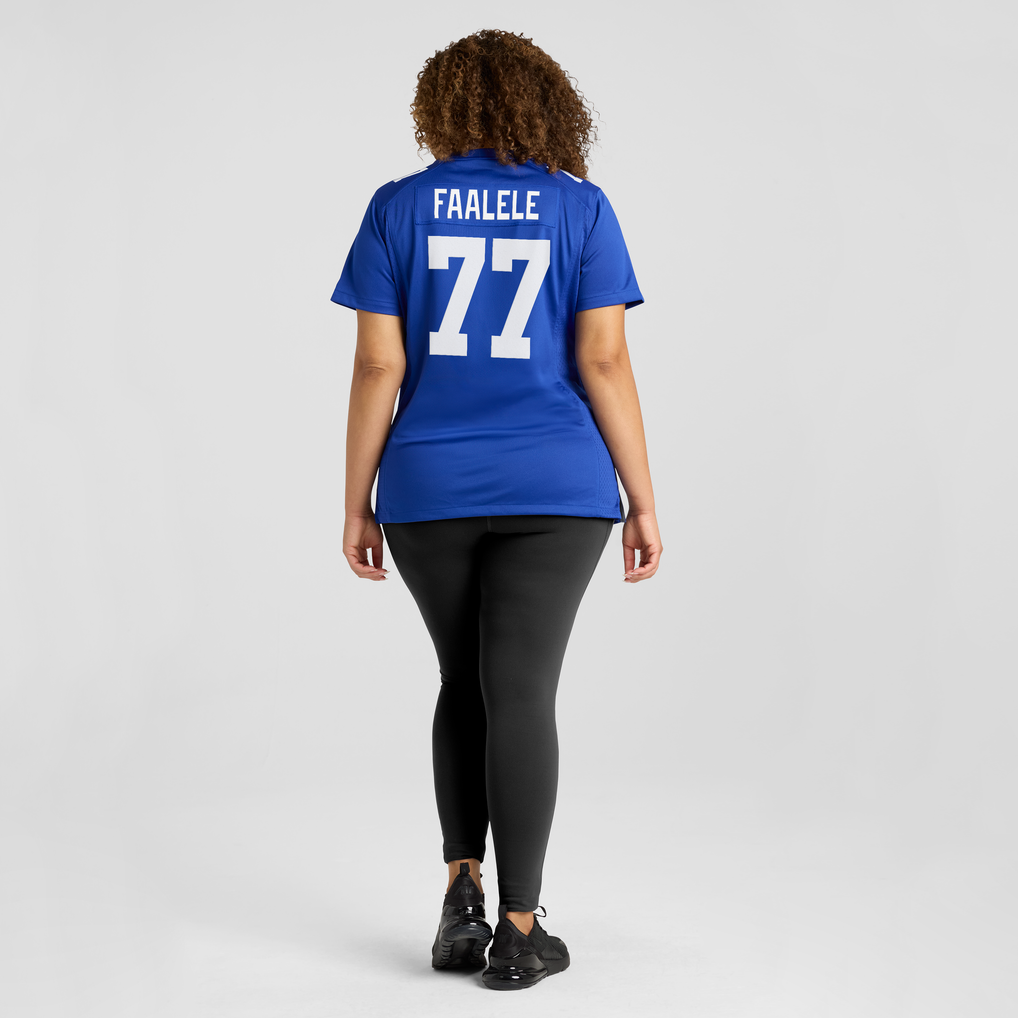 Women's New York Giants Daniel Faalele Nike Royal Team Game Jersey - Image 6