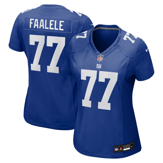 Women's New York Giants Daniel Faalele Nike Royal Team Game Jersey - Image 1