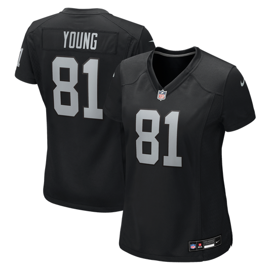 Women's Las Vegas Raiders Dareke Young Nike Black Team Game Jersey - Image 1