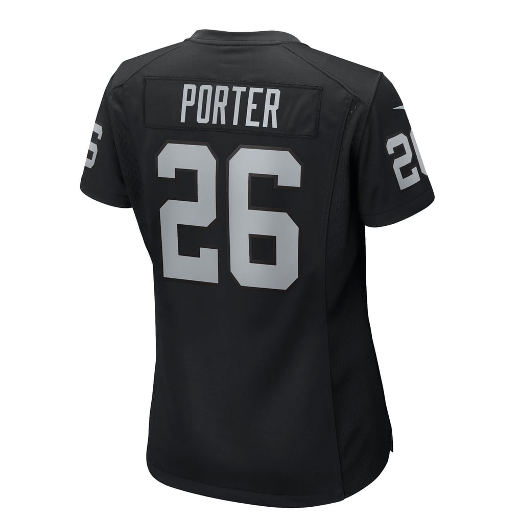 Women's Las Vegas Raiders Darien Porter Nike  Black Team Game Jersey - Image 4
