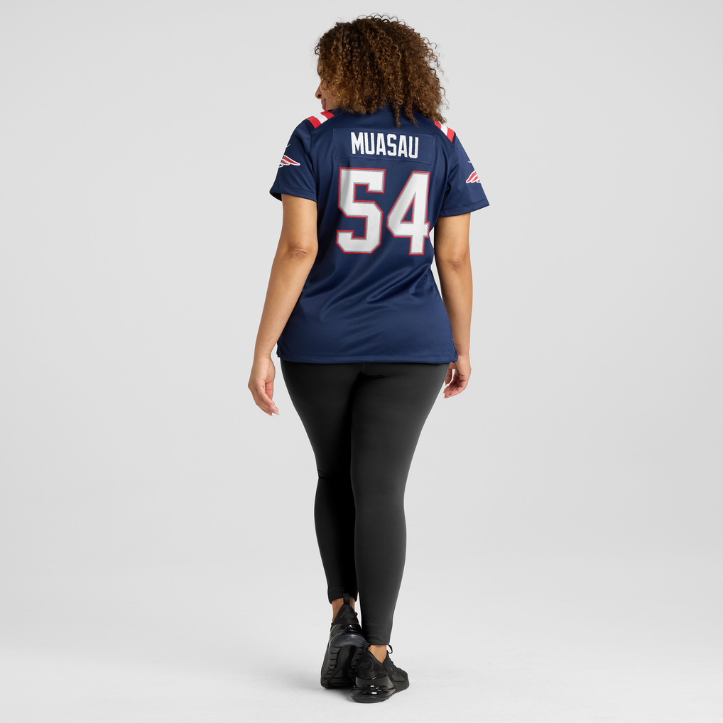 Women's New England Patriots Darius Muasau Nike Navy Team Game Jersey - Image 6