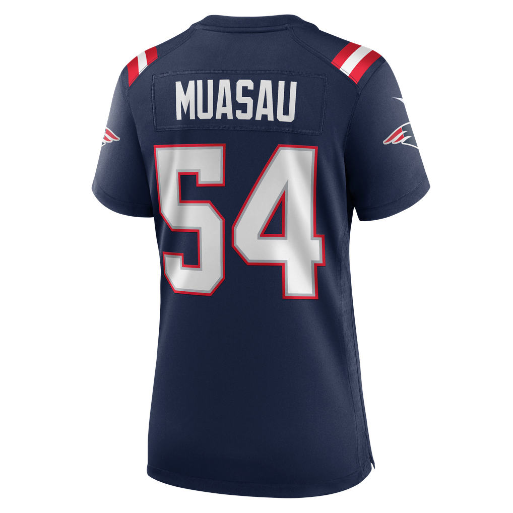Women's New England Patriots Darius Muasau Nike Navy Team Game Jersey - Image 8