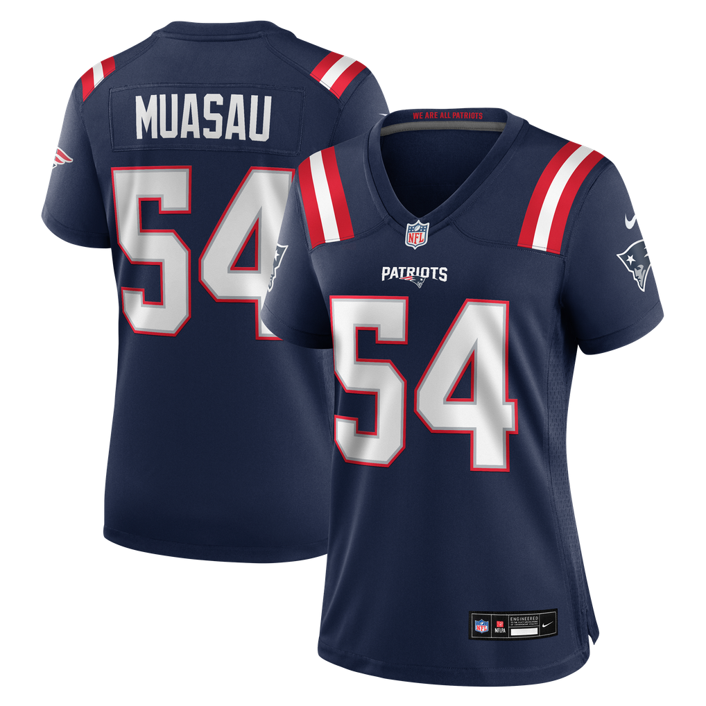 Women's New England Patriots Darius Muasau Nike Navy Team Game Jersey - Image 1