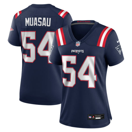 Women's New England Patriots Darius Muasau Nike Navy Team Game Jersey - Image 1