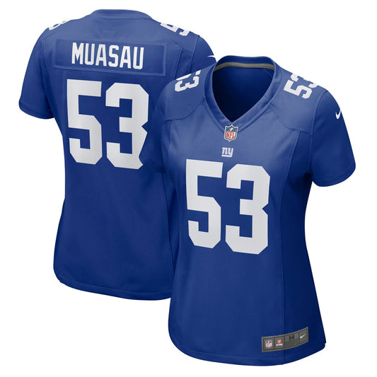 Women's New York Giants Darius Muasau Nike  Royal  Game Jersey - Image 1