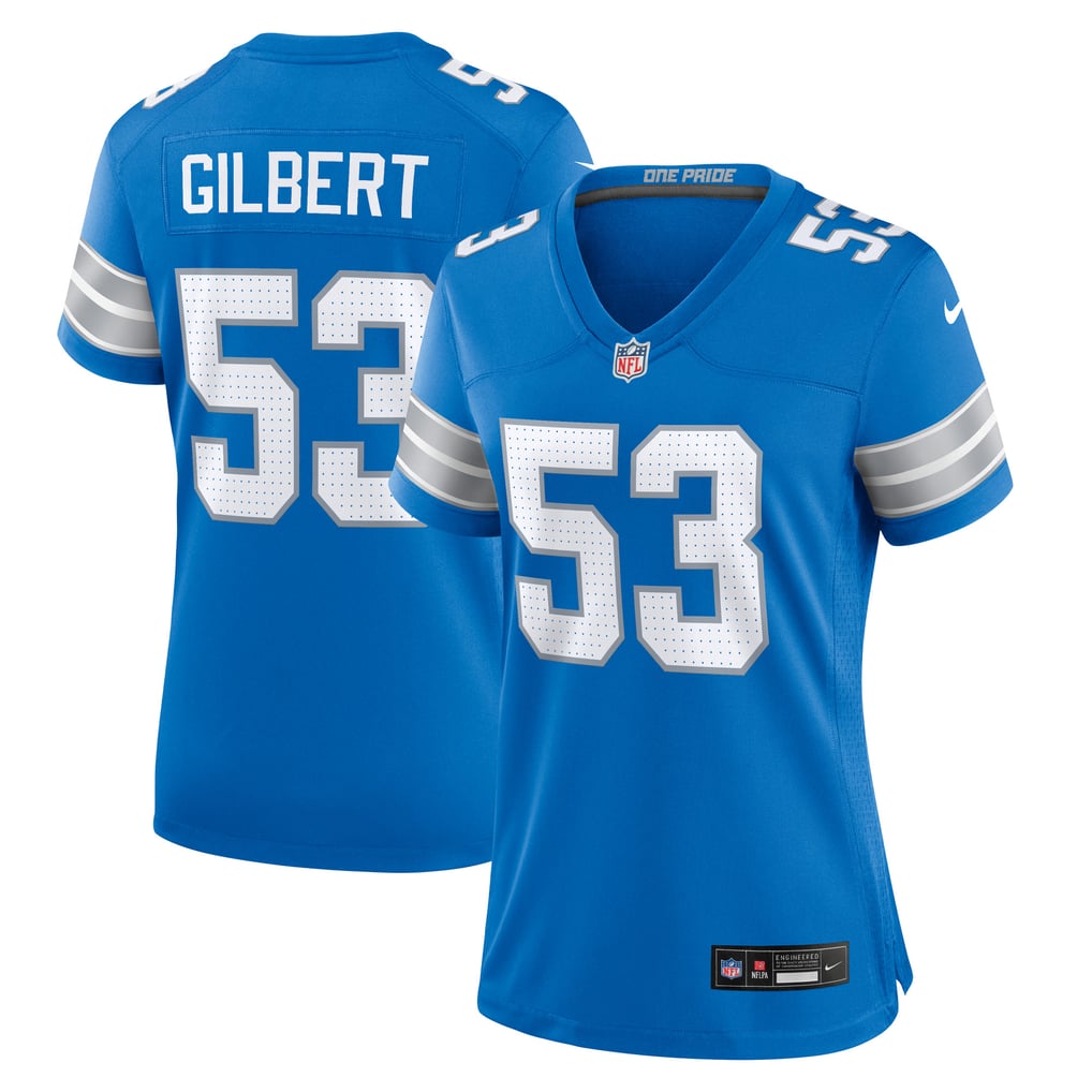 Women's Detroit Lions DaRon Gilbert Nike  Blue Game Jersey - Image 1