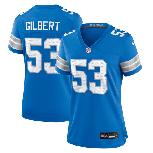 Women's Detroit Lions DaRon Gilbert Nike  Blue Game Jersey - Image 1