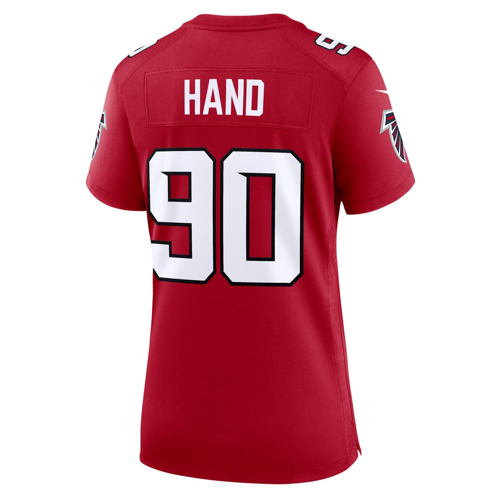 Women's Atlanta Falcons Da'Shawn Hand Nike Red Team Game Jersey