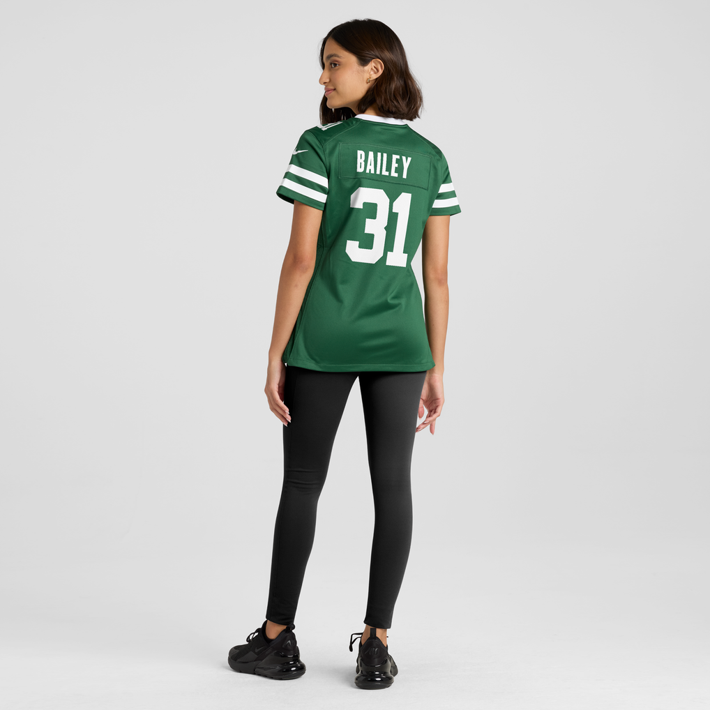 Women's New York Jets David Bailey Nike Legacy Green Team Game Jersey - Image 4