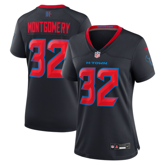 Women's Houston Texans David Montgomery Nike Navy Alternate Game Jersey - Image 1