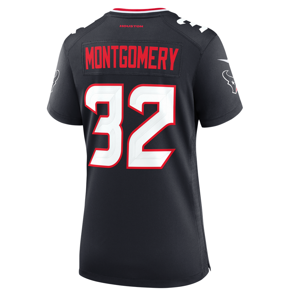 Women's Houston Texans David Montgomery Nike Navy Game Jersey - Image 4