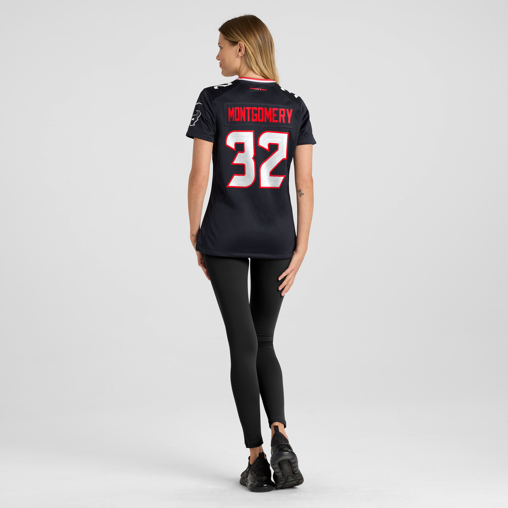 Women's Houston Texans David Montgomery Nike Navy Game Jersey - Image 6