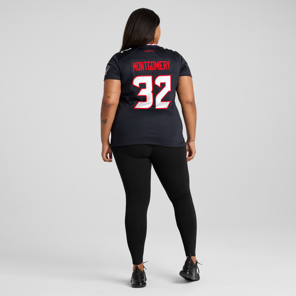 Women's Houston Texans David Montgomery Nike Navy Game Jersey - Image 8