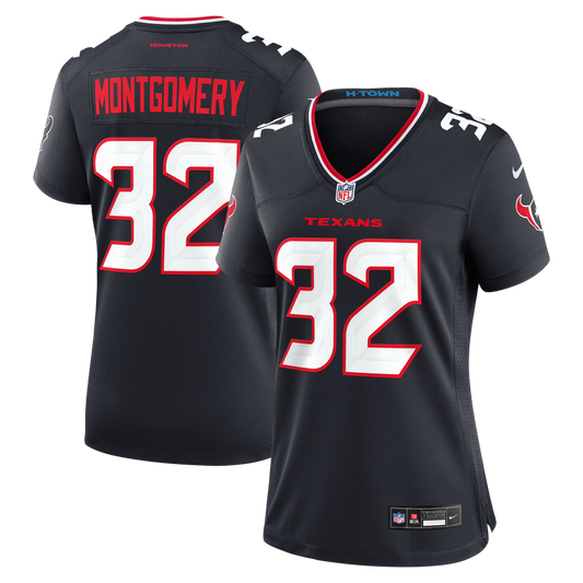 Women's Houston Texans David Montgomery Nike Navy Game Jersey - Image 1