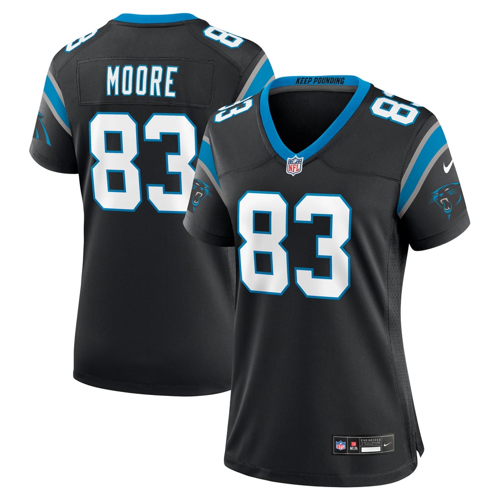 Women's Carolina Panthers David Moore Nike Black Game Jersey - Image 2