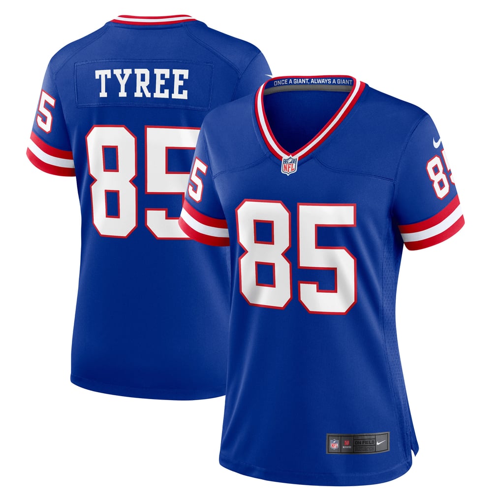 Women's New York Giants David Tyree Nike Royal Classic Retired Player Game Jersey - Image 2