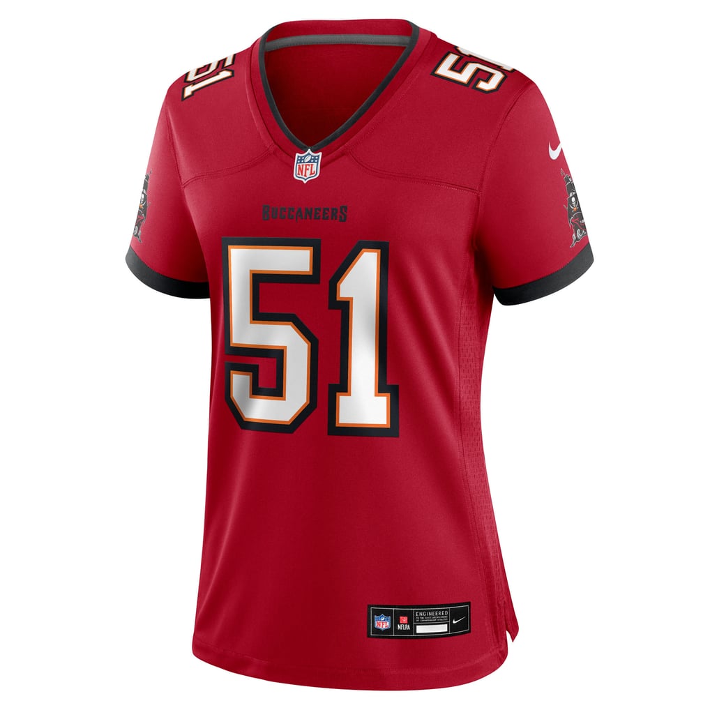 Women's Tampa Bay Buccaneers David Walker Nike  Red Team Game Jersey - Image 3