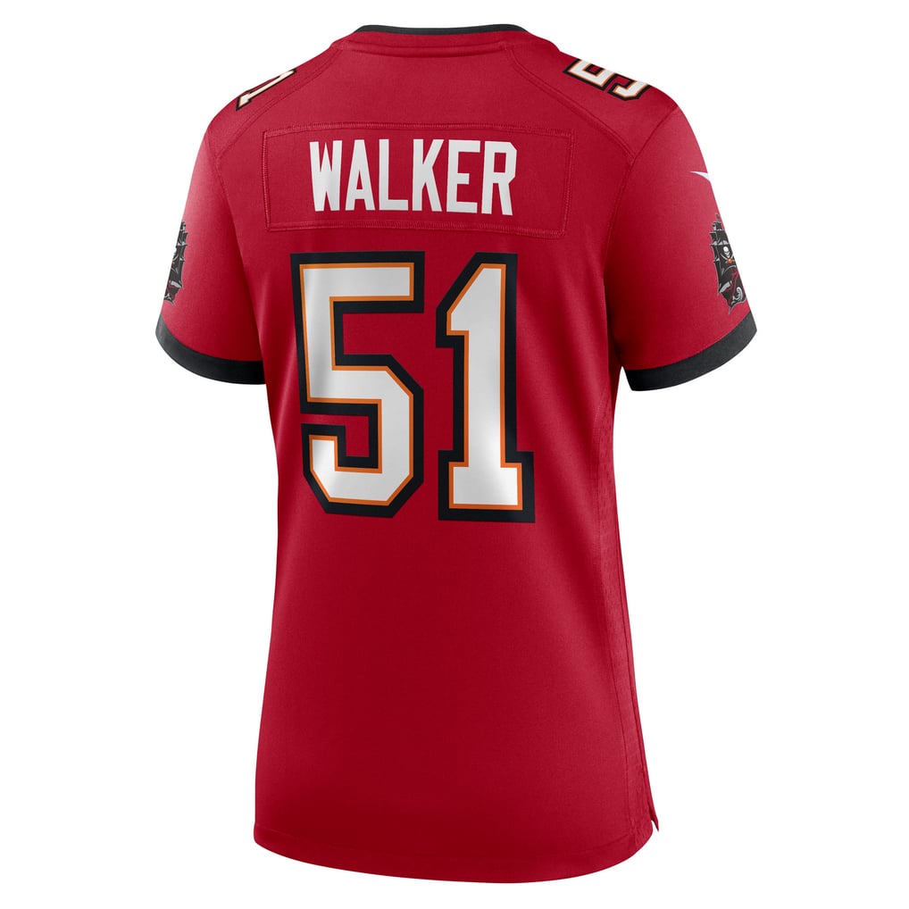 Women's Tampa Bay Buccaneers David Walker Nike  Red Team Game Jersey - Image 4