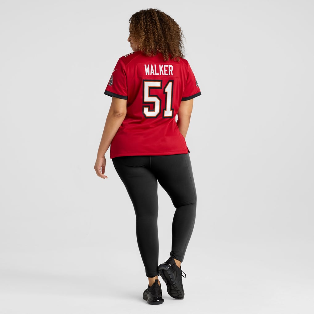 Women's Tampa Bay Buccaneers David Walker Nike  Red Team Game Jersey - Image 8