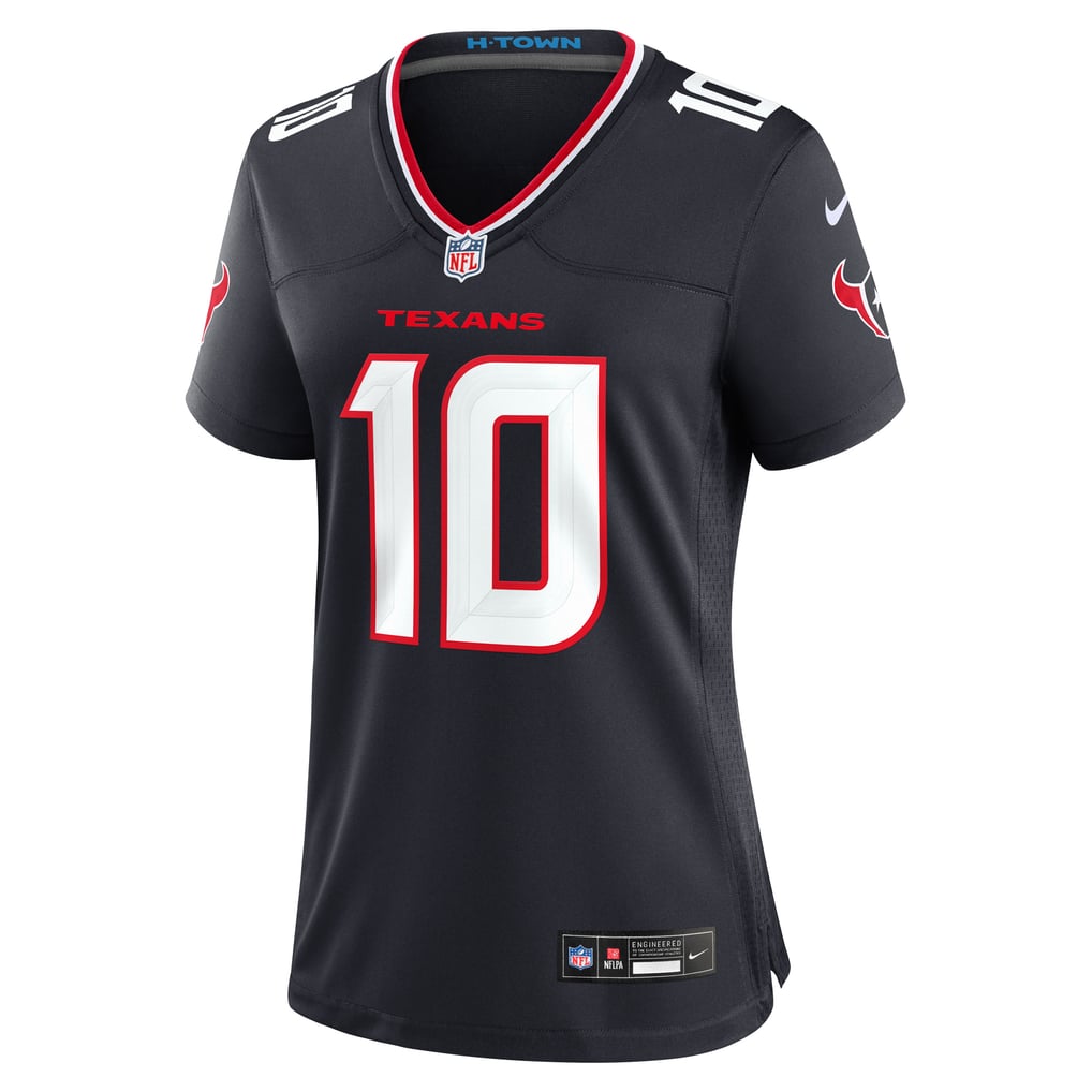 Women's Houston Texans Davis Mills Nike  Navy Team Game Jersey - Image 3