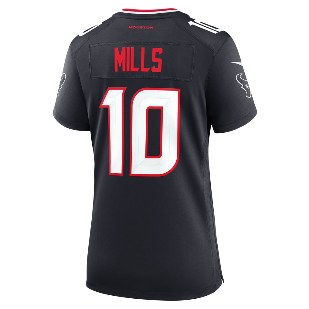 Women's Houston Texans Davis Mills Nike  Navy Team Game Jersey - Image 4