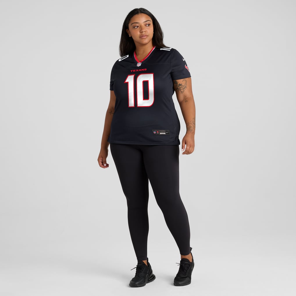 Women's Houston Texans Davis Mills Nike  Navy Team Game Jersey - Image 7