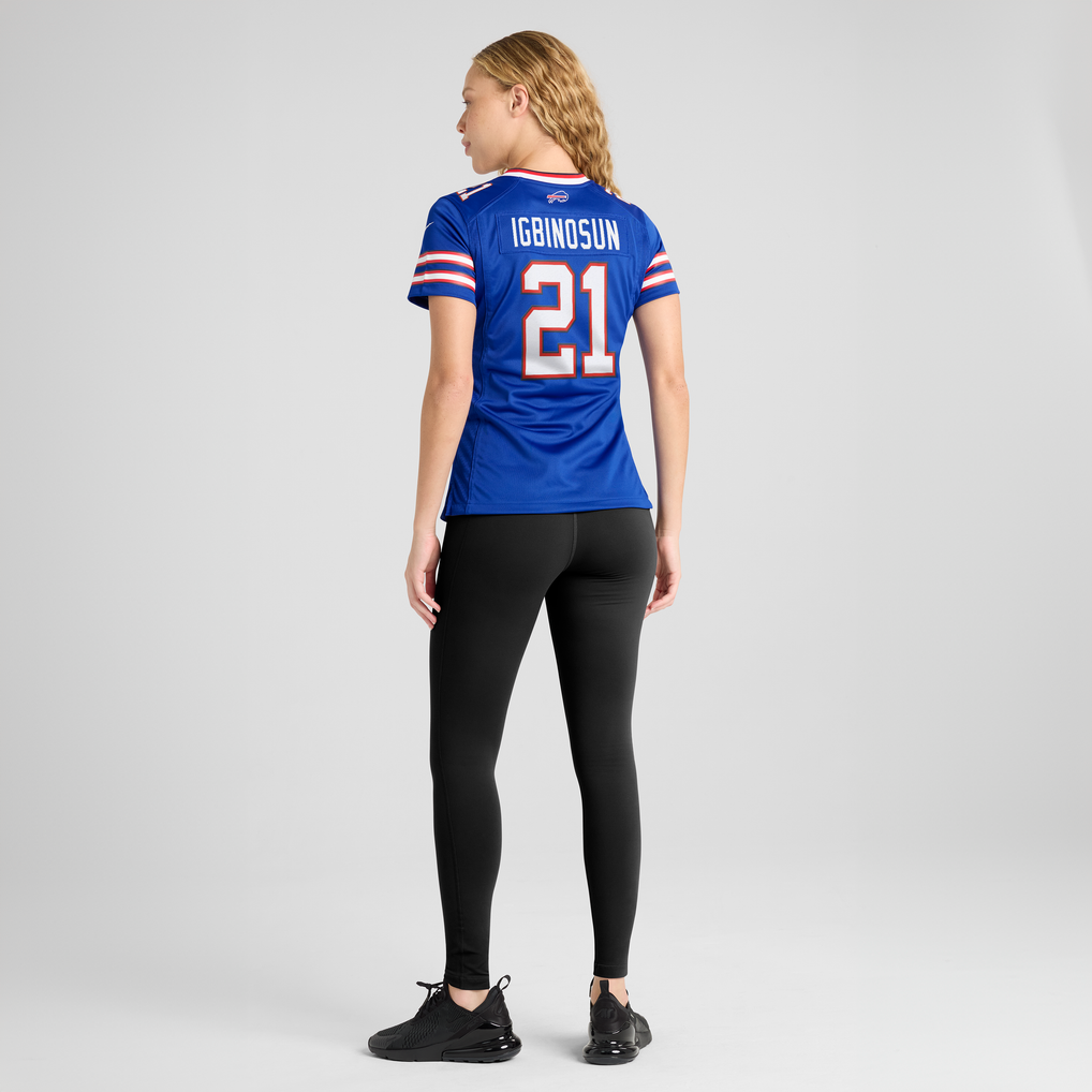 Women's Buffalo Bills Davison Igbinosun Nike  Royal Team Game Jersey - Image 4