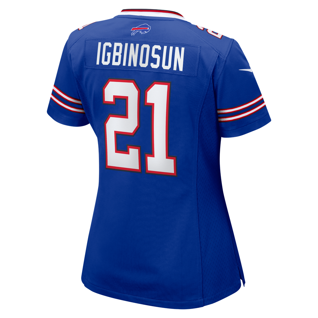 Women's Buffalo Bills Davison Igbinosun Nike  Royal Team Game Jersey - Image 8