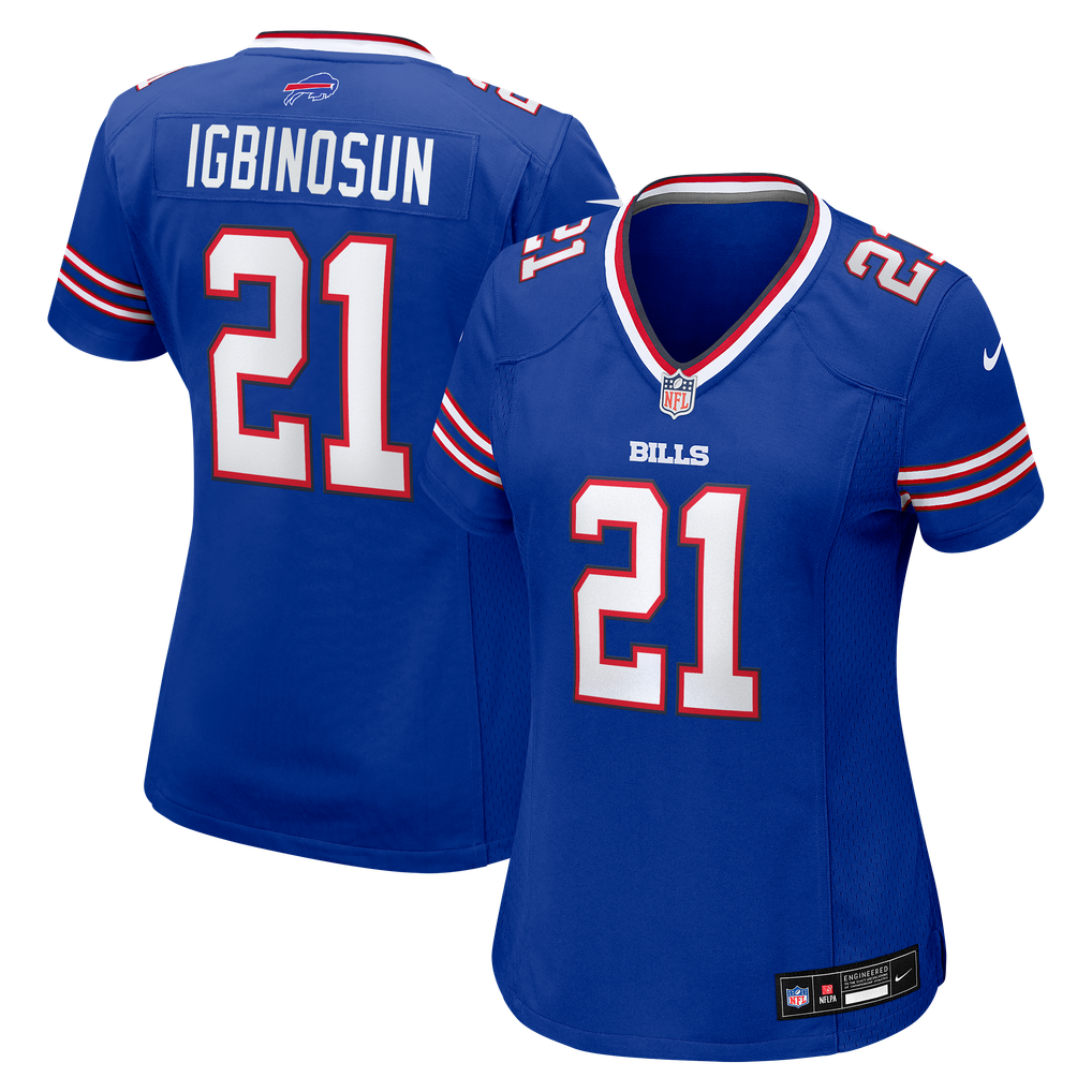 Women's Buffalo Bills Davison Igbinosun Nike  Royal Team Game Jersey - Image 1