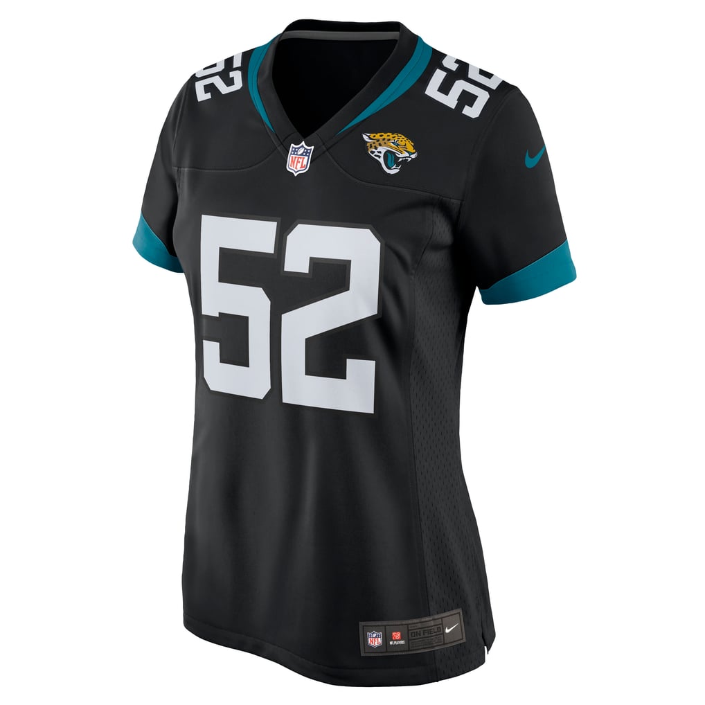 Women's Jacksonville Jaguars DaVon Hamilton Nike Black Game Jersey - Image 3