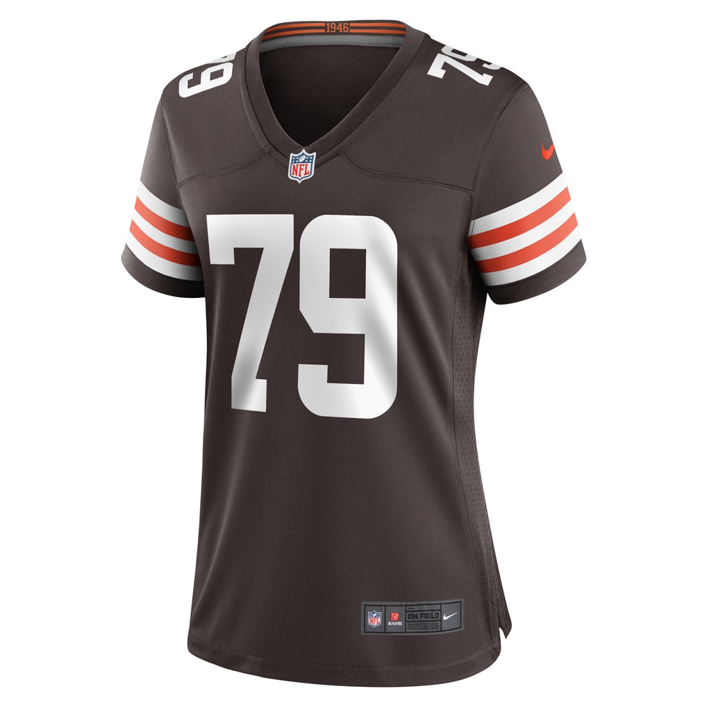 Women's Cleveland Browns Dawand Jones Nike Brown Team Game Jersey - Image 3