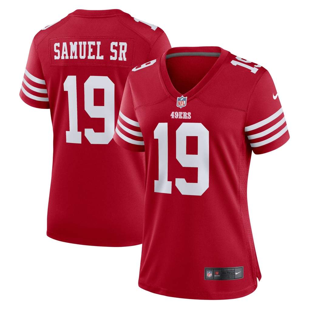 Women's San Francisco 49ers Deebo Samuel Sr Nike Scarlet Team Game Jersey - Image 2