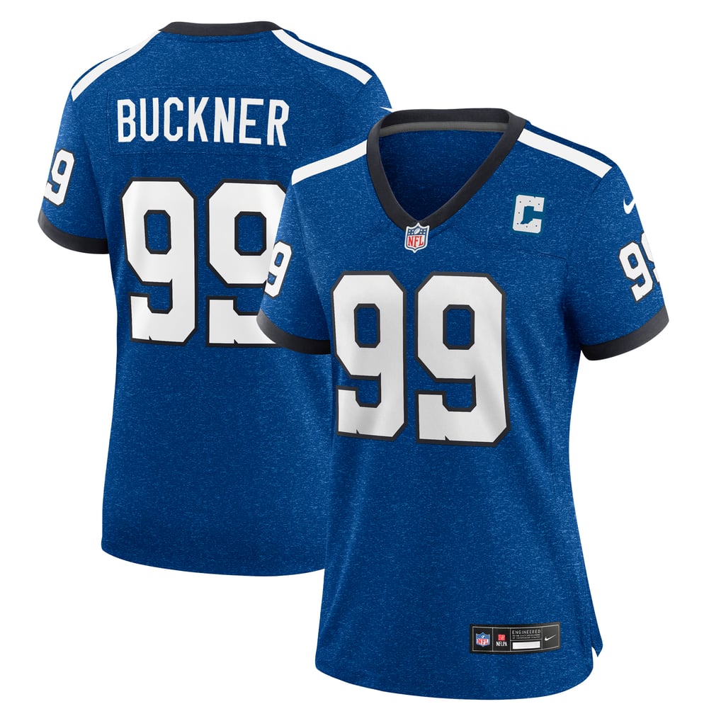 Women's Indianapolis Colts DeForest Buckner Nike Royal Indiana Nights Alternate Game Jersey - Image 2
