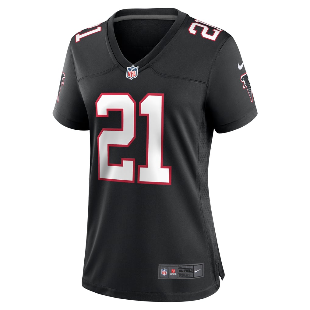 Women's Atlanta Falcons Deion Sanders Nike Black Alternate Retired Player Game Jersey