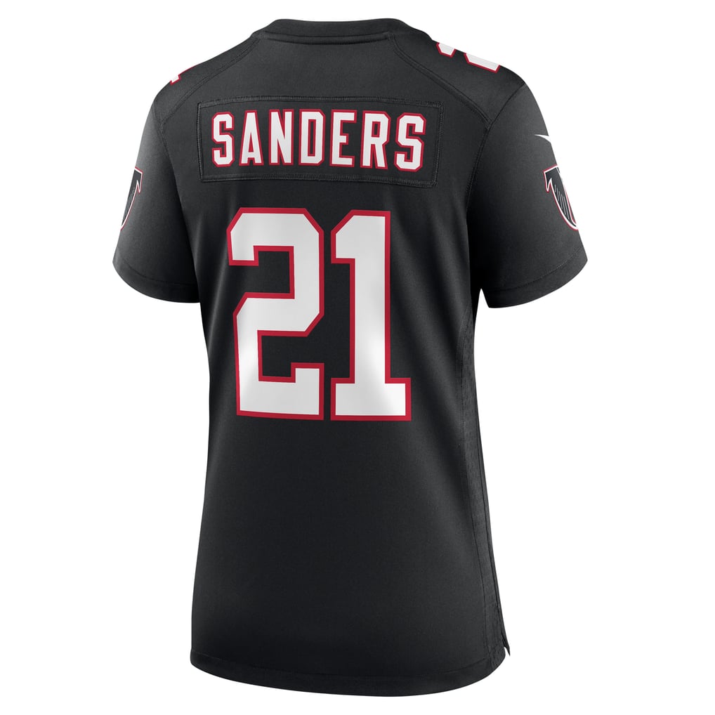 Women's Atlanta Falcons Deion Sanders Nike Black Alternate Retired Player Game Jersey