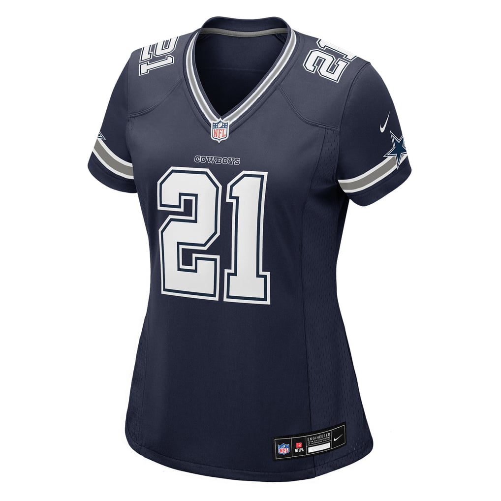 Women's Dallas Cowboys Deion Sanders Nike  Navy Team Retired Player Game Jersey - Image 3