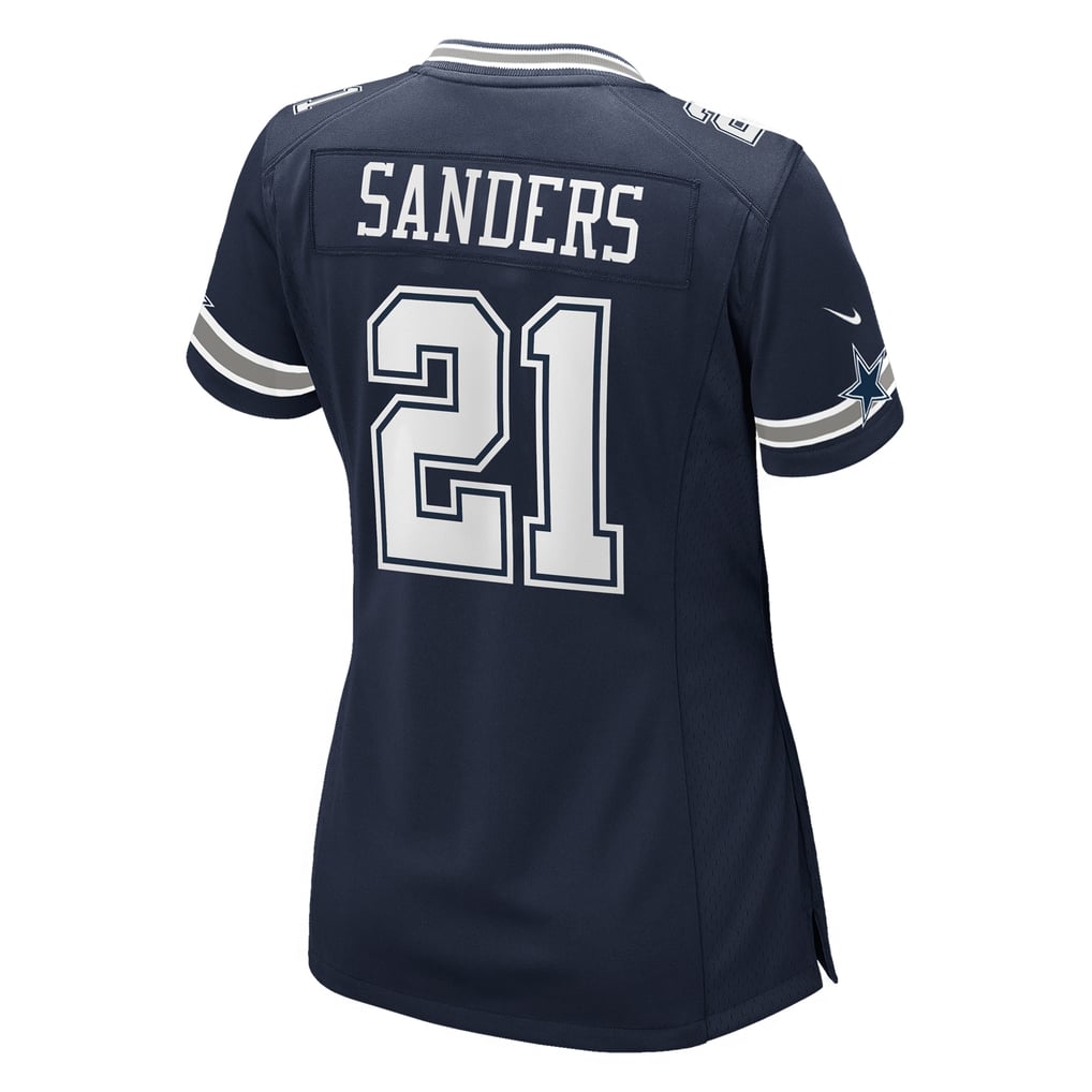 Women's Dallas Cowboys Deion Sanders Nike  Navy Team Retired Player Game Jersey - Image 4