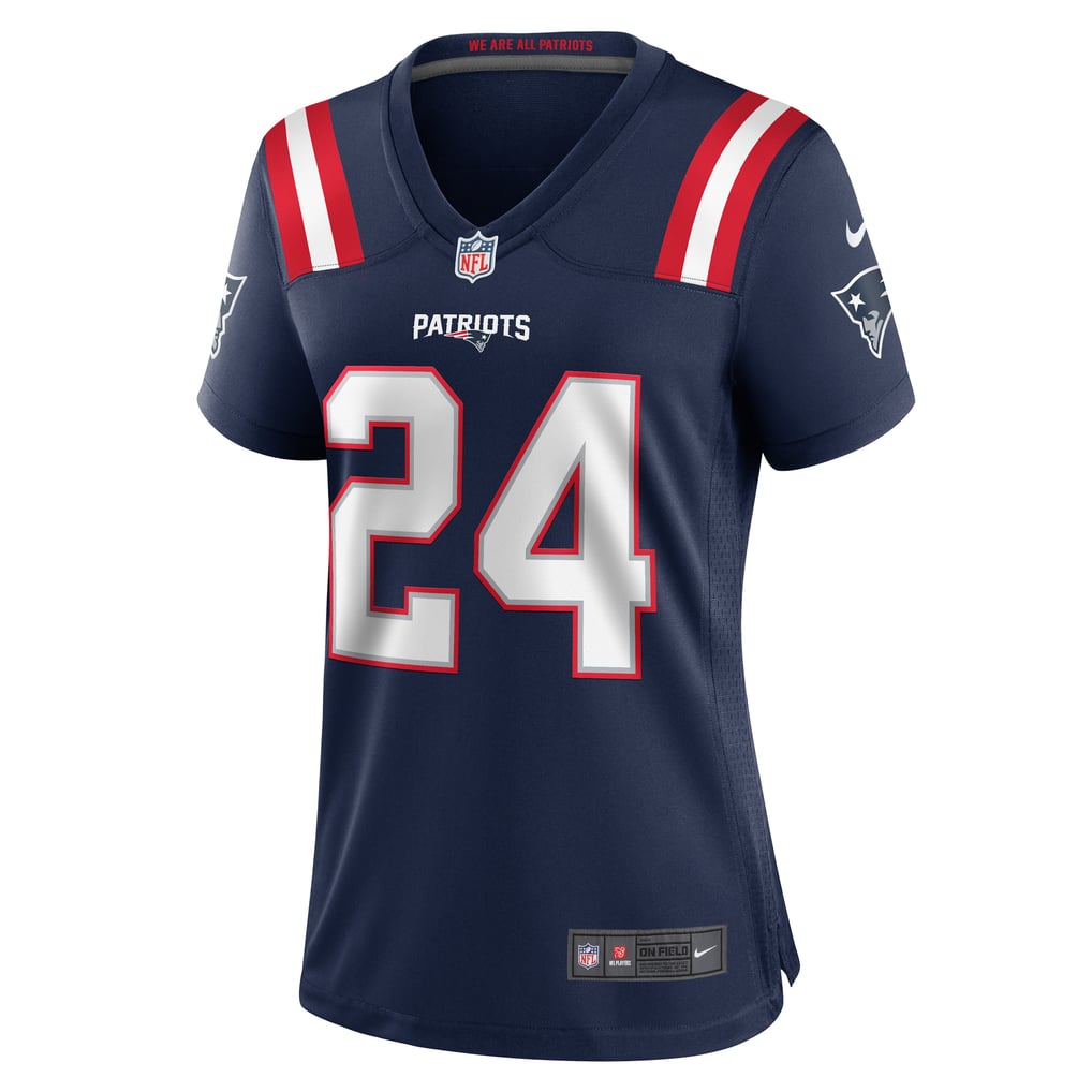 Women's New England Patriots Dell Pettus Nike Navy Game Jersey - Image 3